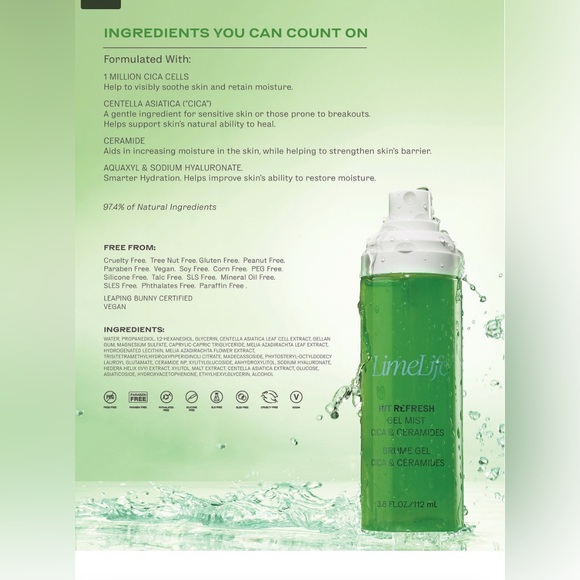 Hit Refresh Gel Mist - Green - Picture 3 of 14